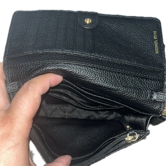 Michael Kors Black Crossbody Bag with Gold Accents - Picture 7 of 12